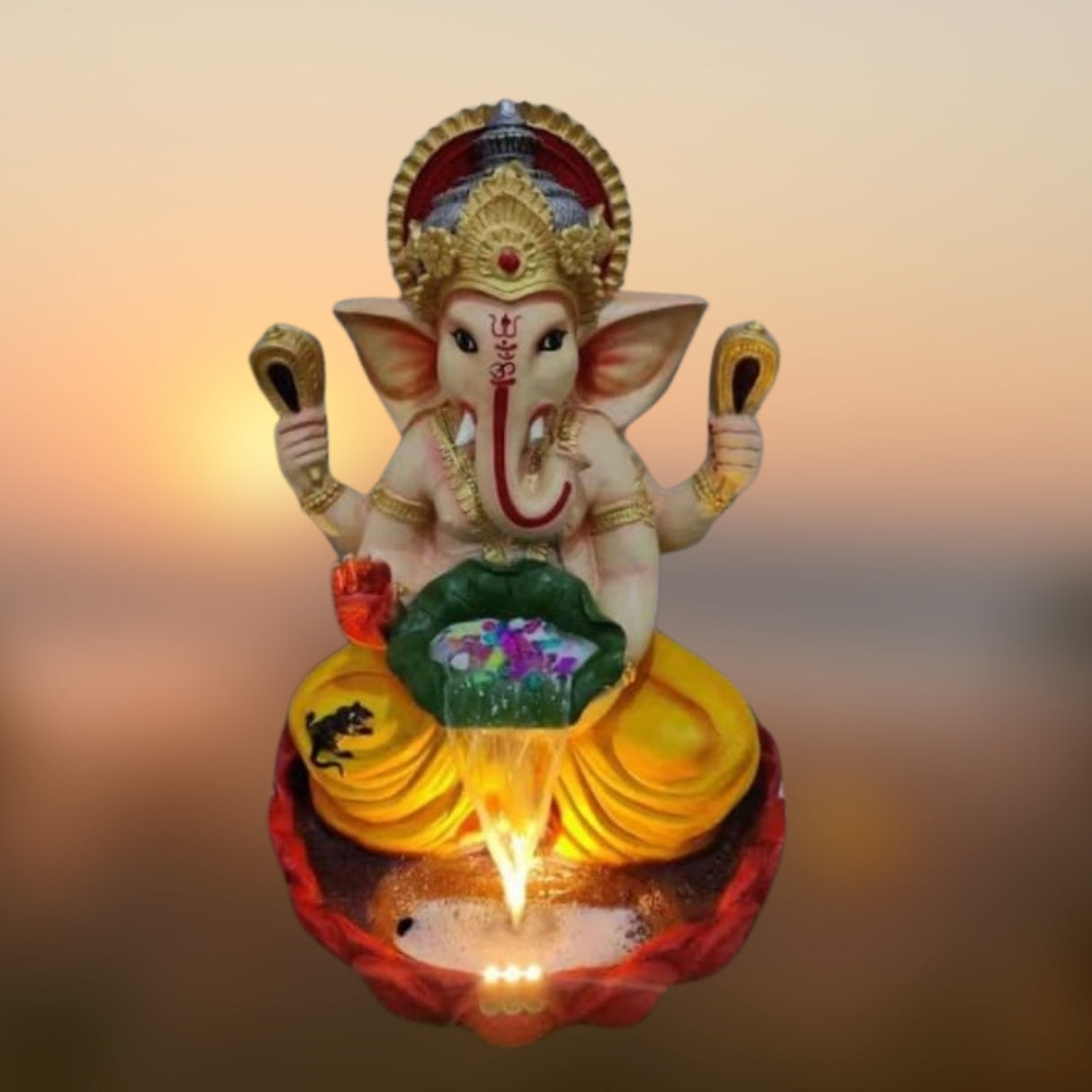 Lotus Ganesh fountain