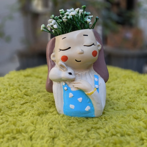 Girl model 5 planter
