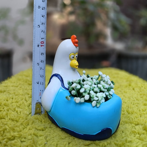Blue hen planter