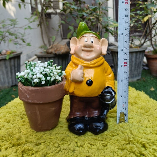 Gnome with sprinkle planter