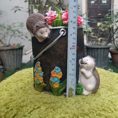 Hedgehog paint box planter