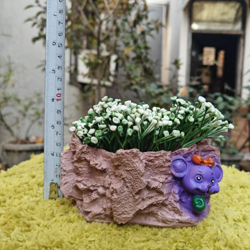 Purple beer planter