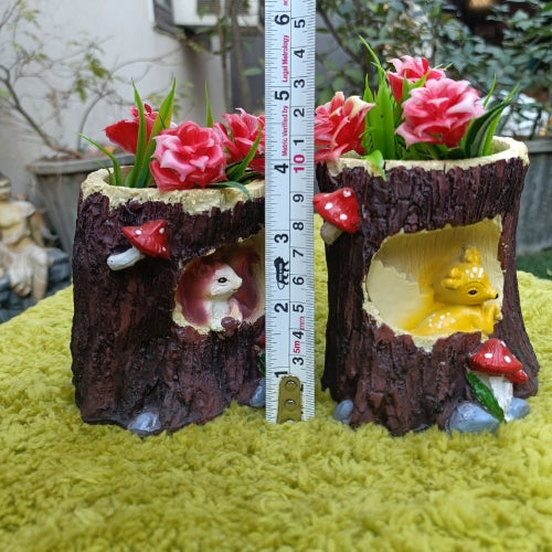 Squirrel bark planter