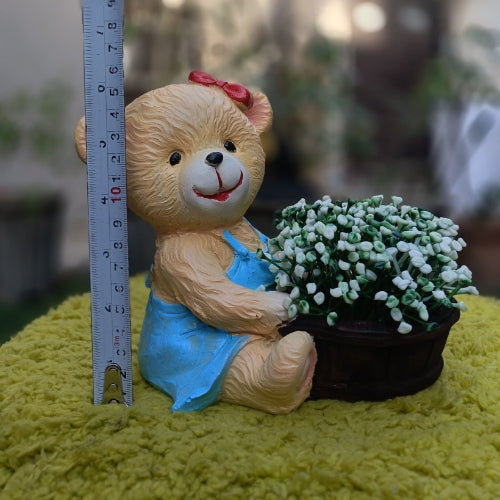 Teddy bucket planter (colour may vary)