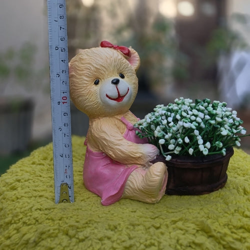 Teddy bucket planter (colour may vary)