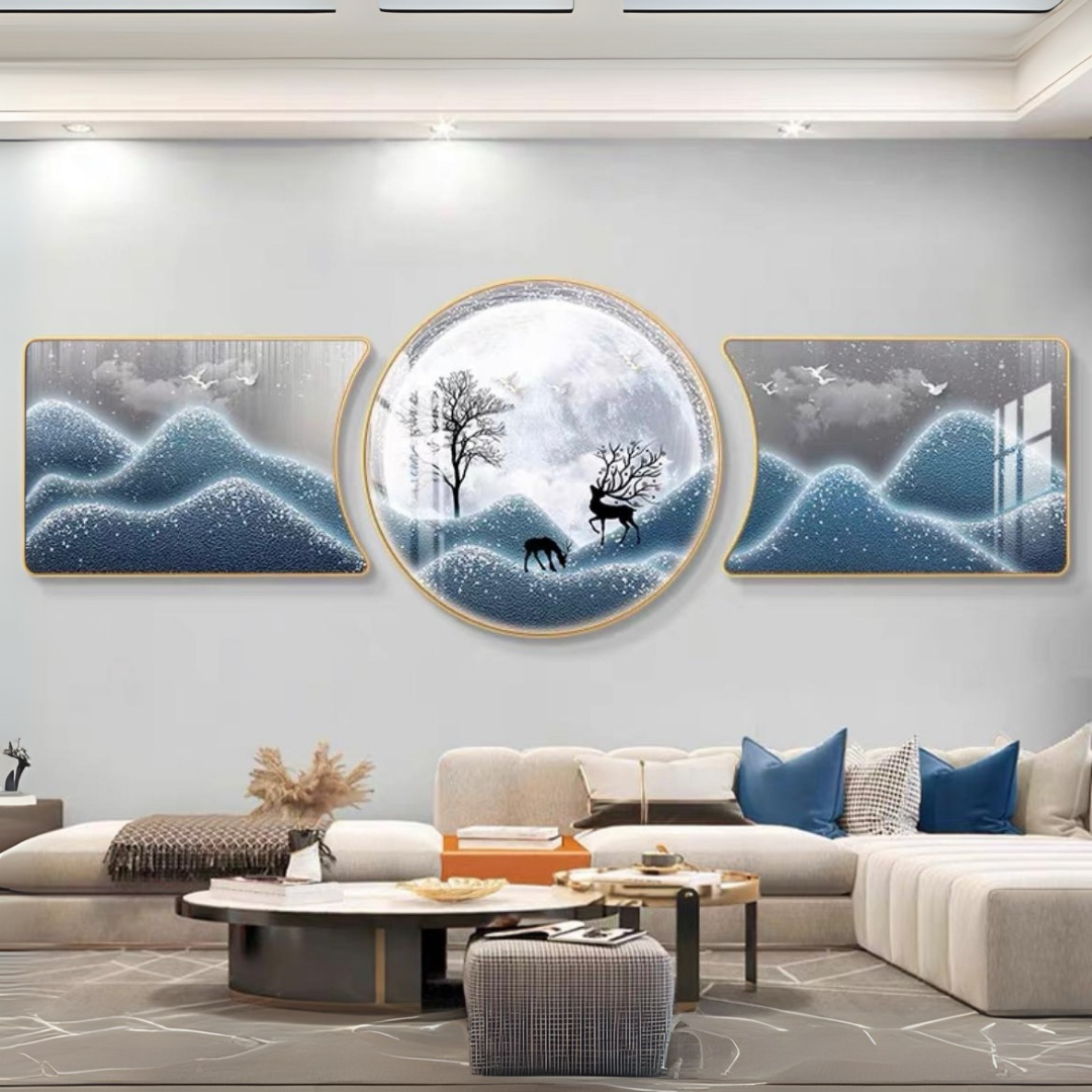 3 Pcs Deer Wall Panting