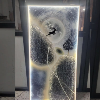 Flying deer LED Painting