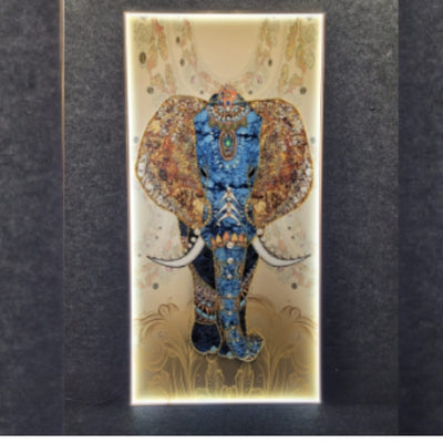 Ornate Elephant LED Wall Art