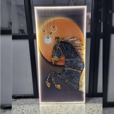 Horse LED painting