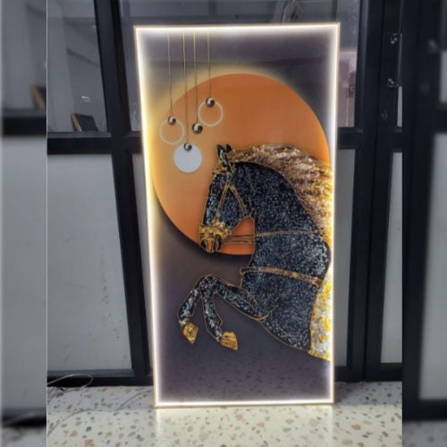 Horse LED painting