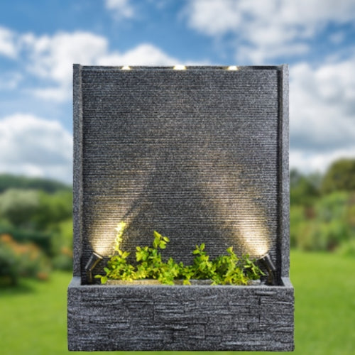 Grey Planter Fountain
