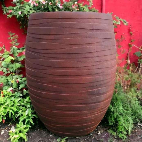 Red Mark Glass Planter