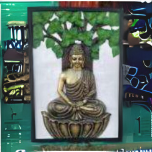 Buddha Under Tree 3 by 2