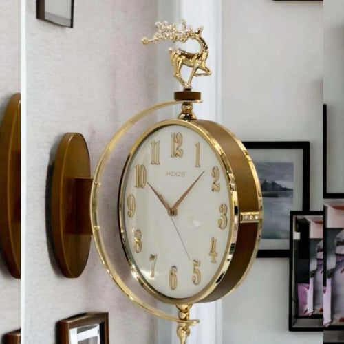 HZXZB Dual Dial Hanging Clock