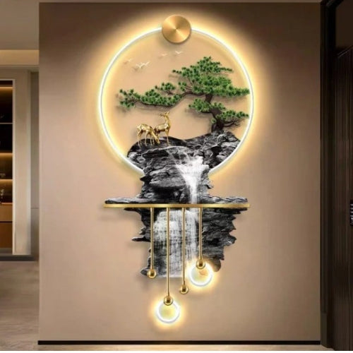 LED Bonsai Waterfall Wall Art 