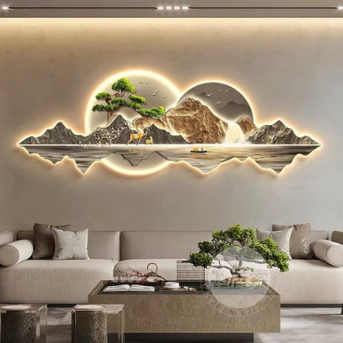 Serene Mountain LED WALL ART
