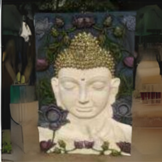 Lotus Buddha Mural 6 by4