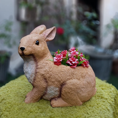 Brown Rabbit planter