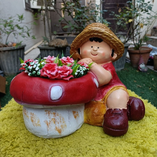 Mushroom boy planter