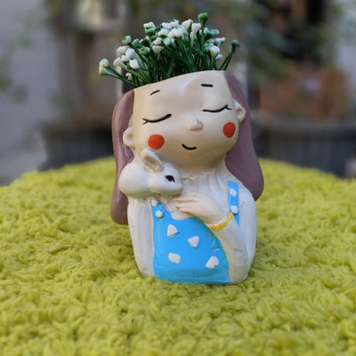Girl model 5 planter
