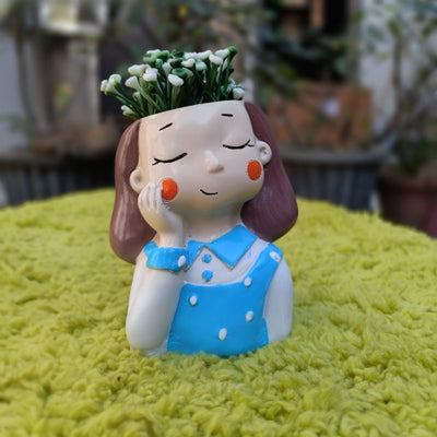 Girl model 6 planter