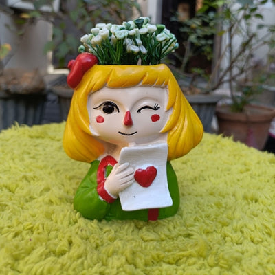 Heart girl model  9 planter