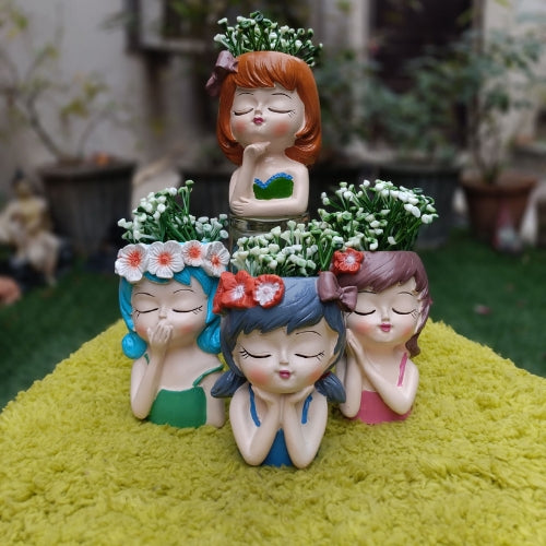 Set of 4 flower girl planter