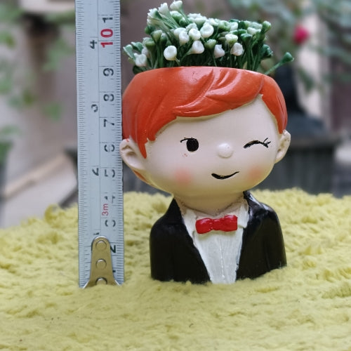 Girl boy planter