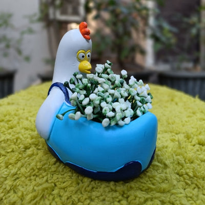 Blue hen planter