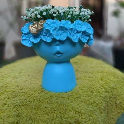 Blue queen planter