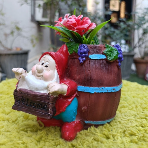 Welcome santa planter