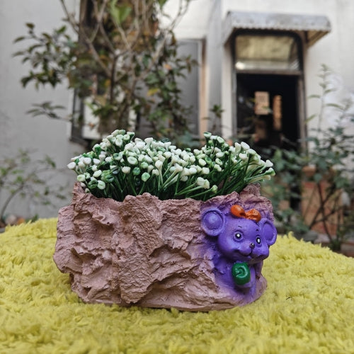 Purple beer planter