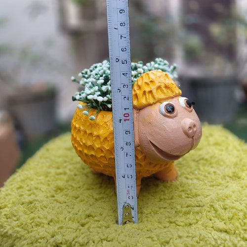 Yellow sheep planter