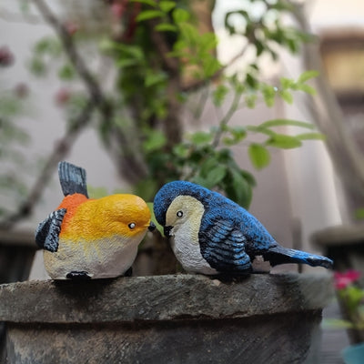 Set of 2 miniatures birds