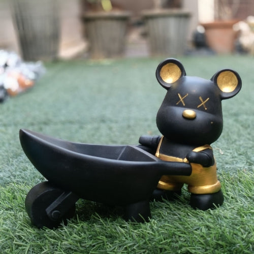 Teddy with trolly organiser black