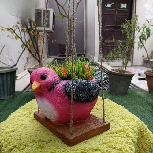 Hanging bird planter