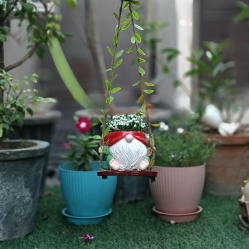 Santa hanging planter (leaf rofe included)