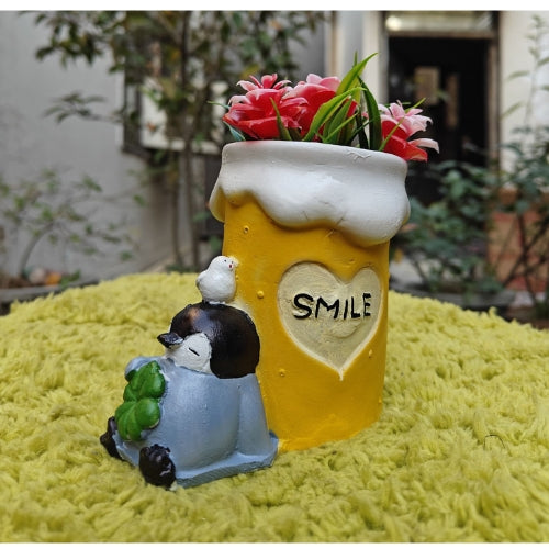 Penguine smile planter model 2