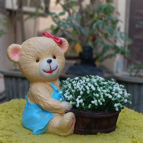 Teddy bucket planter (colour may vary)