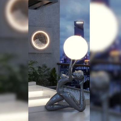 Girl Holding Moon
