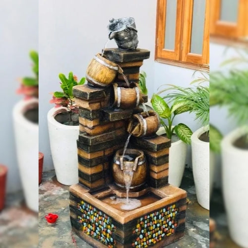 Four Matka Bucket Fountain