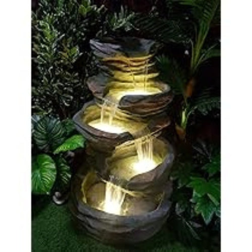 Stone Texture Roll Fall Fountain