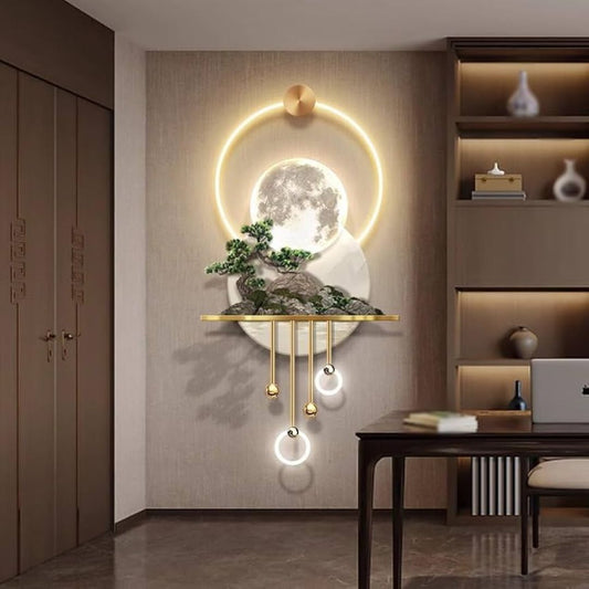 LED Moon Tree wall Art