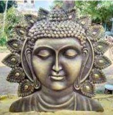 Kiran Buddha Mural Golden
