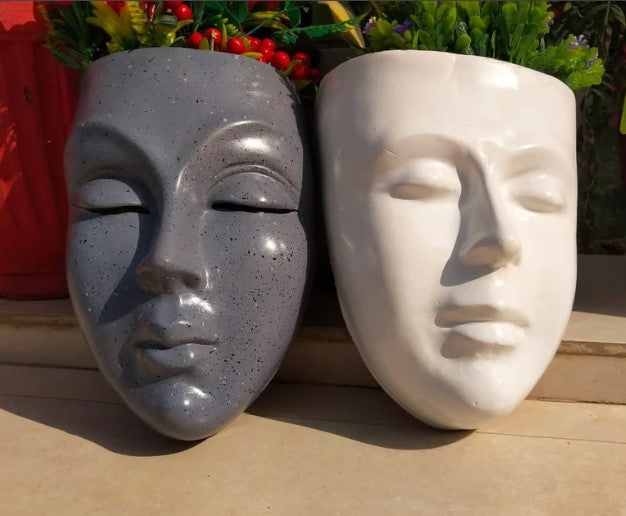 Face Mask Planter Wall Hanging