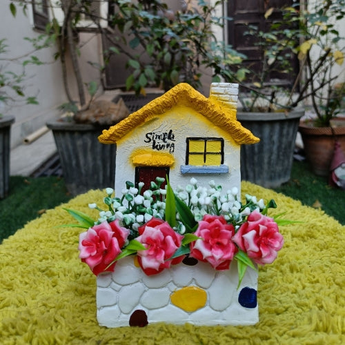 White home planter