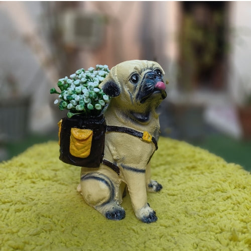 Dog with bag model 2 planter