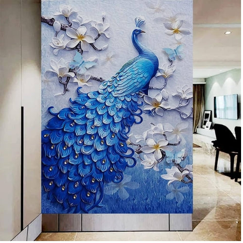 Peacock Mural 6 by 4