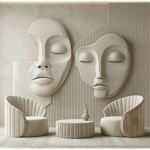 Lady Face Wall Mural