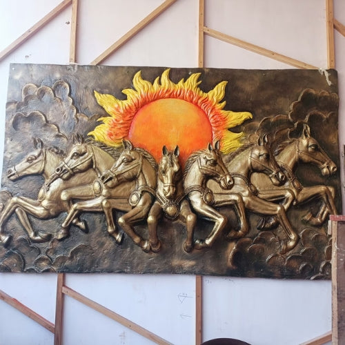 Sun 7 Horse Mural